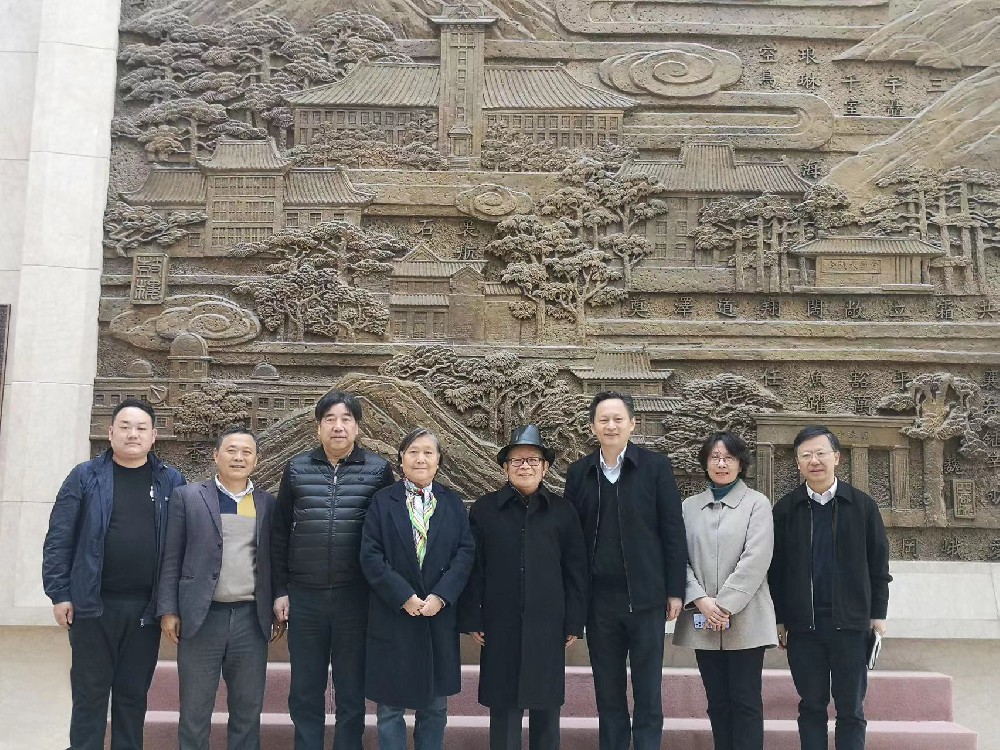 南京大学副校长邹亚军与思成古建召开南大仙林校区建设工作会合影